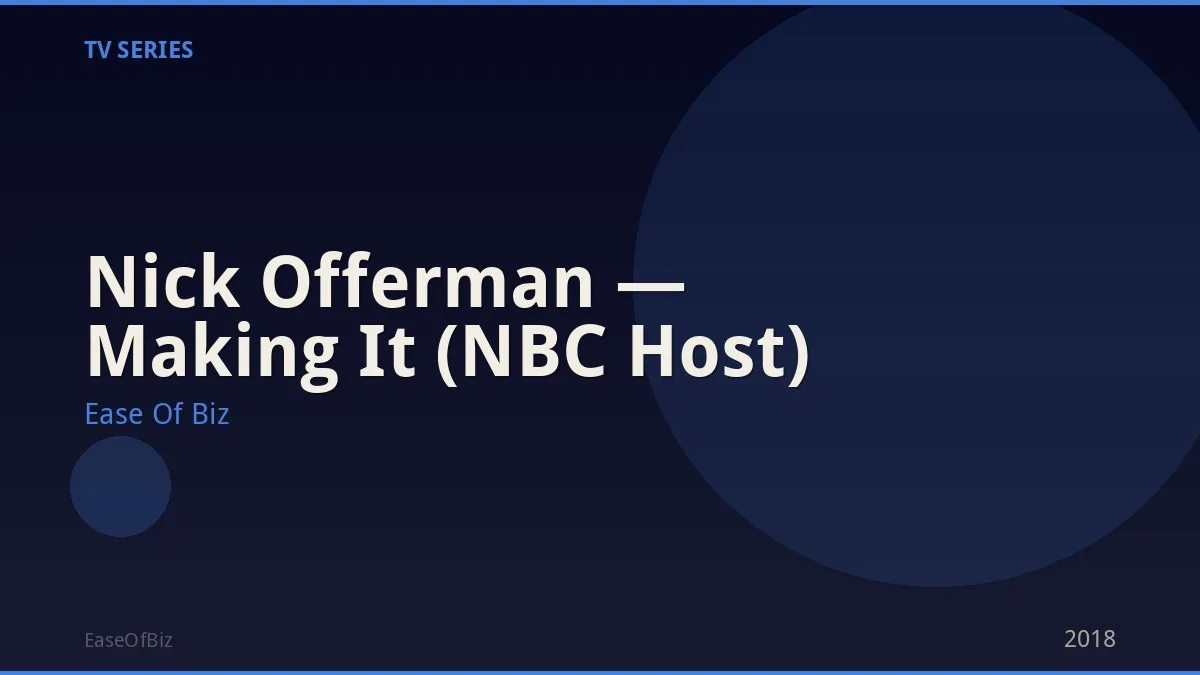 Nick Offerman — Making It (NBC Host)