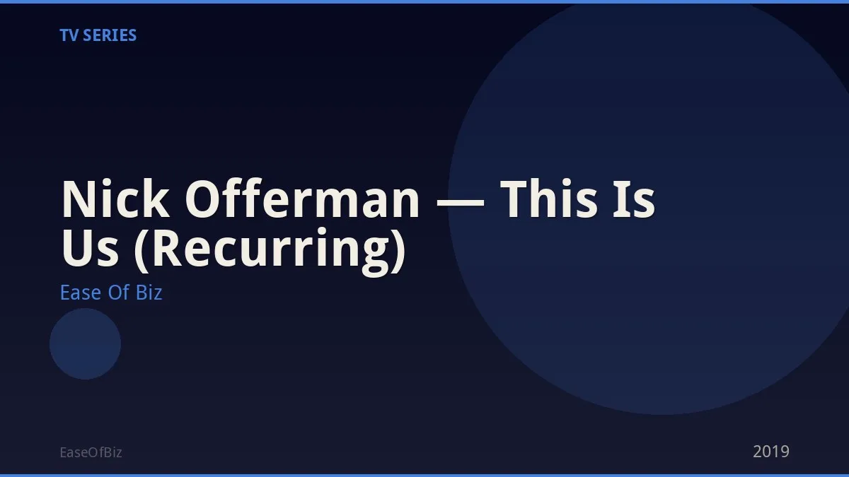 Nick Offerman — This Is Us (Recurring)
