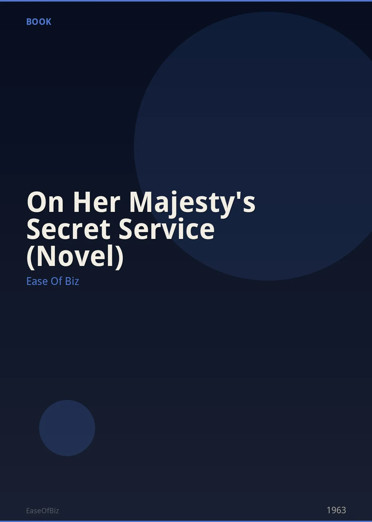 On Her Majesty's Secret Service (Novel)