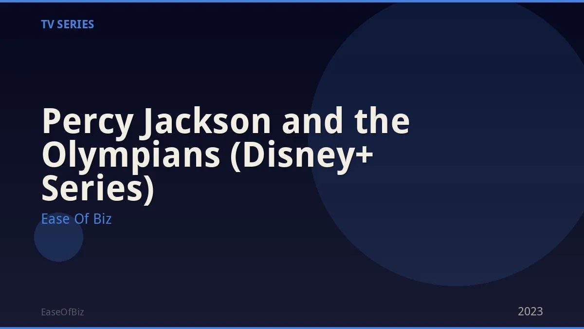 Percy Jackson and the Olympians (Disney+ Series)