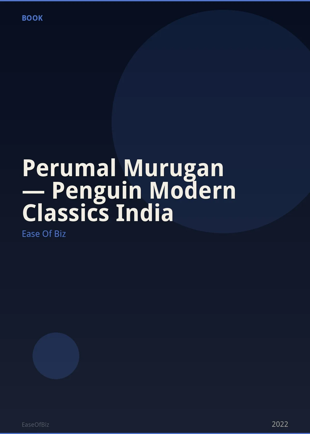 Perumal Murugan — Penguin Modern Classics India