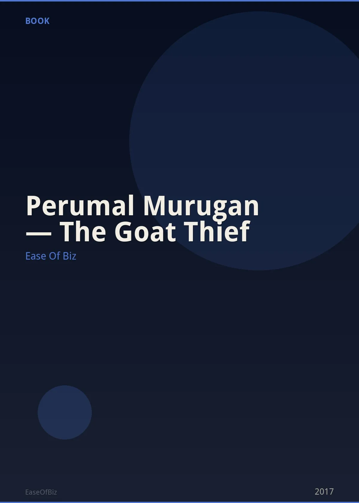 Perumal Murugan — The Goat Thief