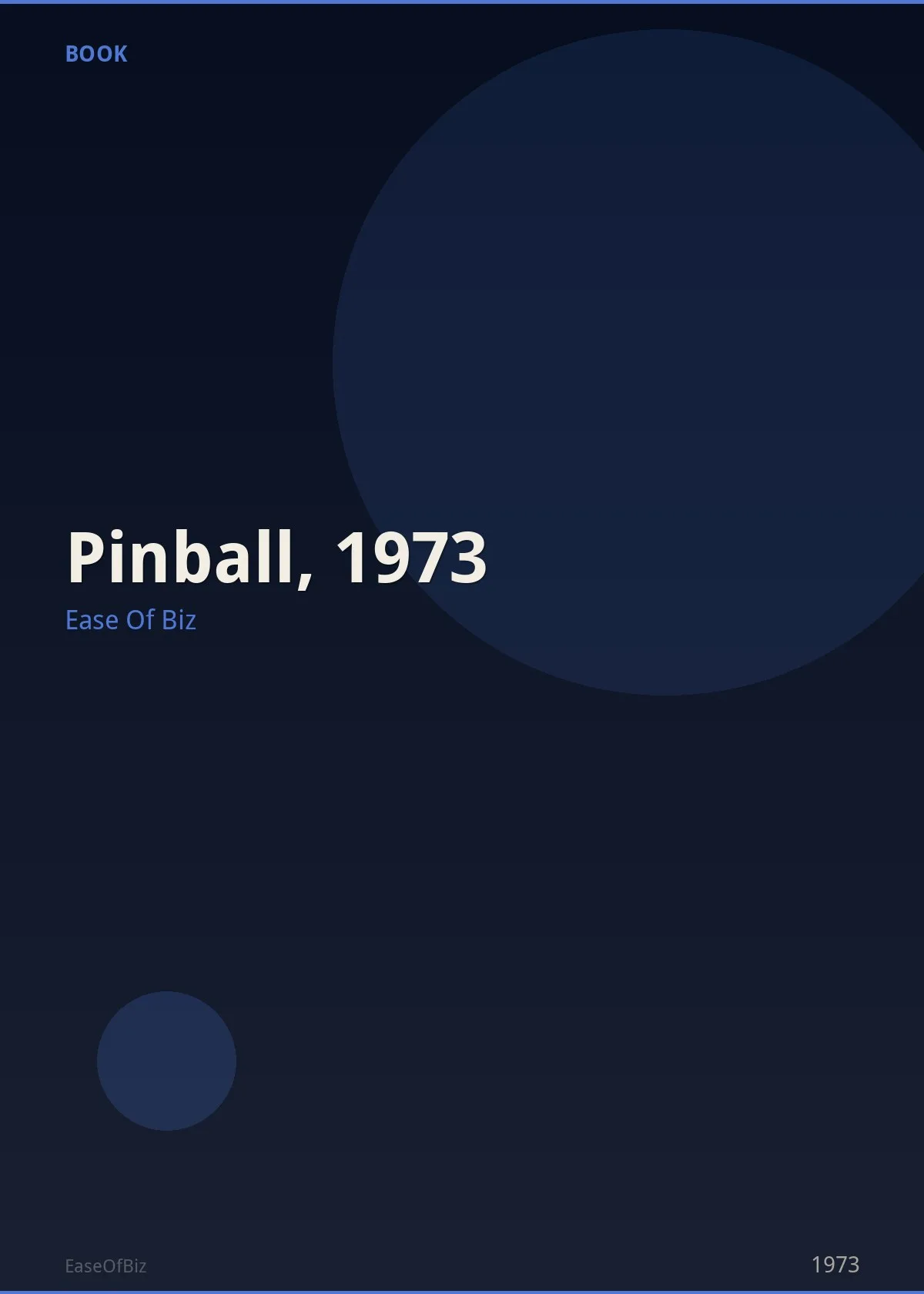 Pinball, 1973