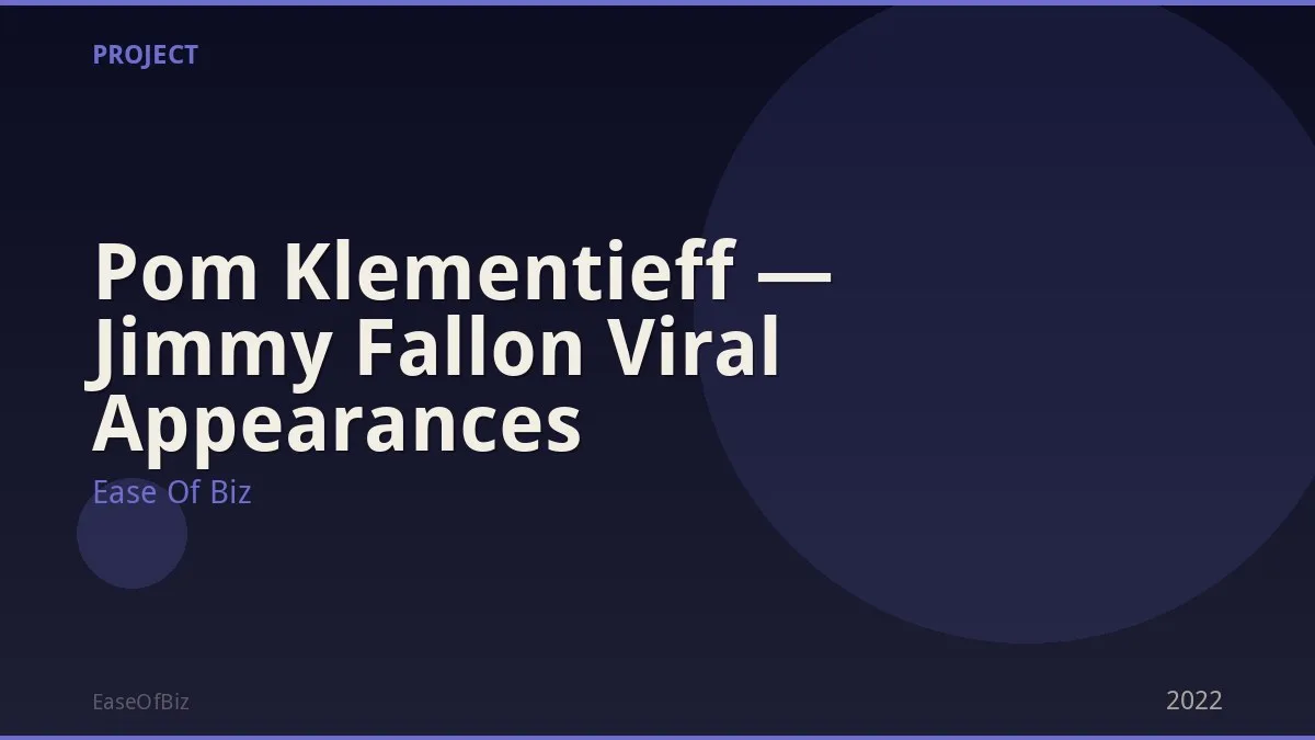 Pom Klementieff — Jimmy Fallon Viral Appearances