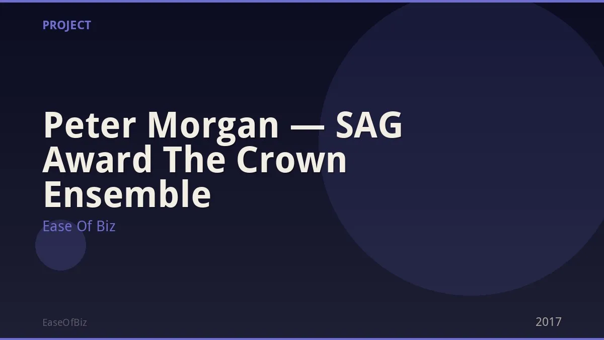 Peter Morgan — SAG Award The Crown Ensemble