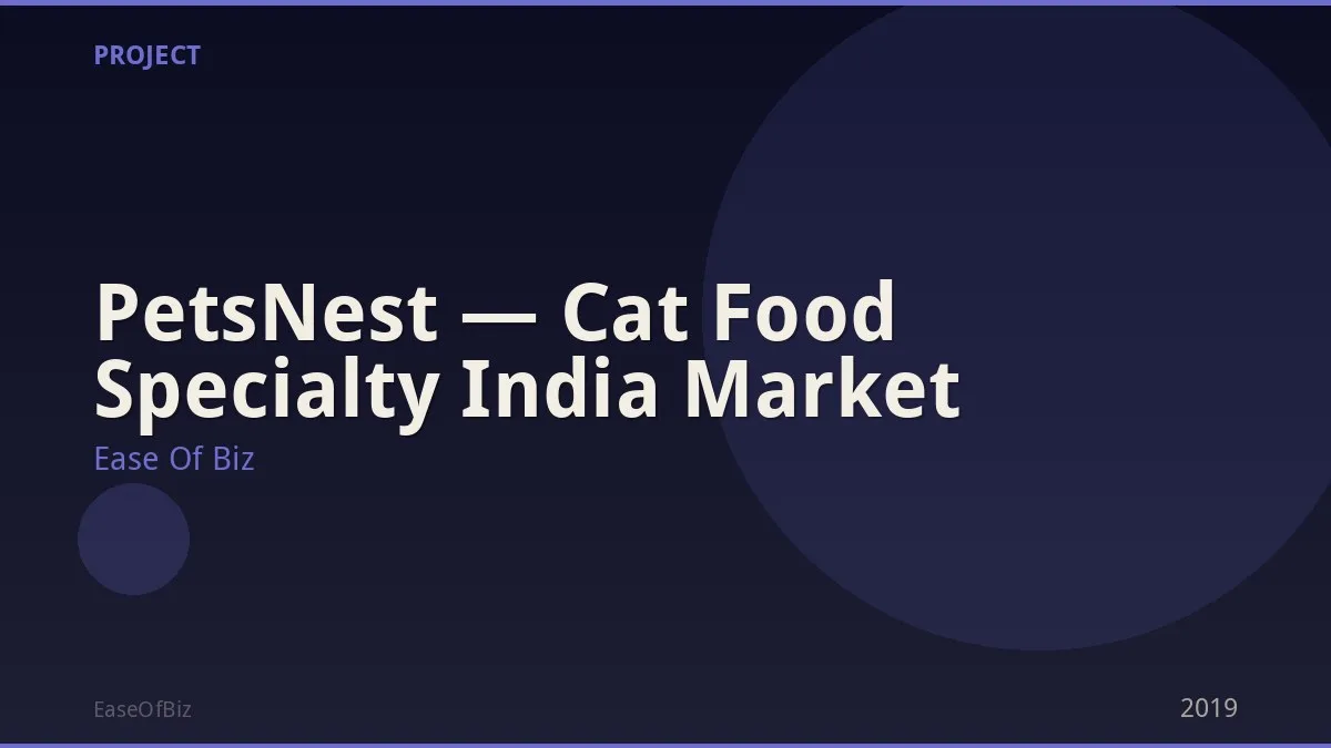 PetsNest — Cat Food Specialty India Market
