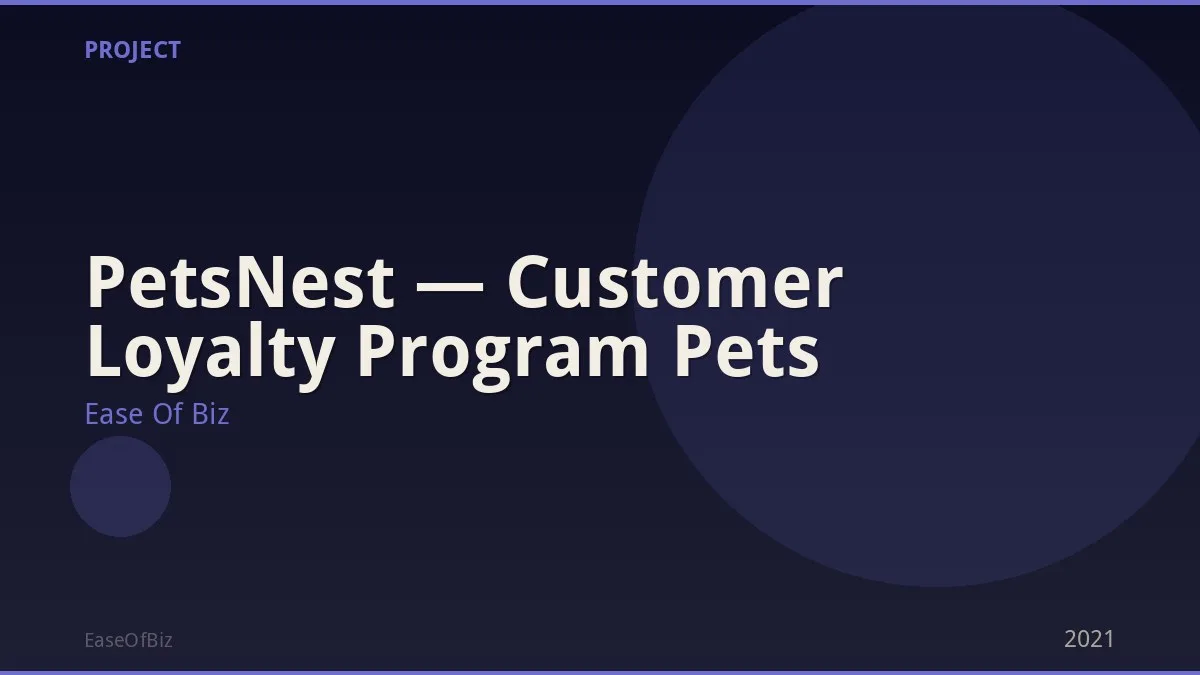 PetsNest — Customer Loyalty Program Pets