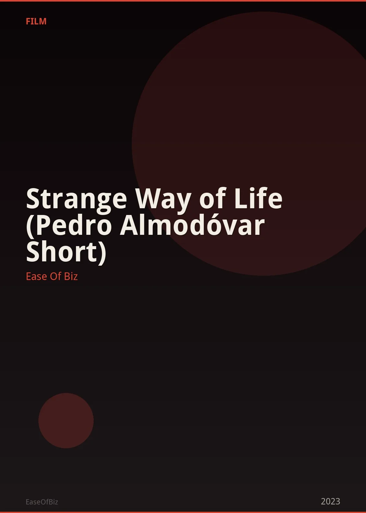 Strange Way of Life (Pedro Almodóvar Short)