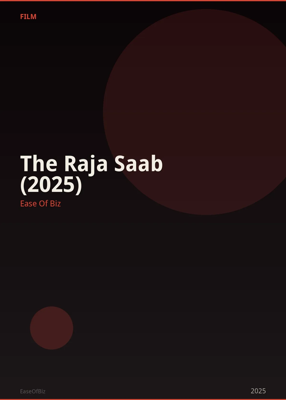 The Raja Saab (2025)