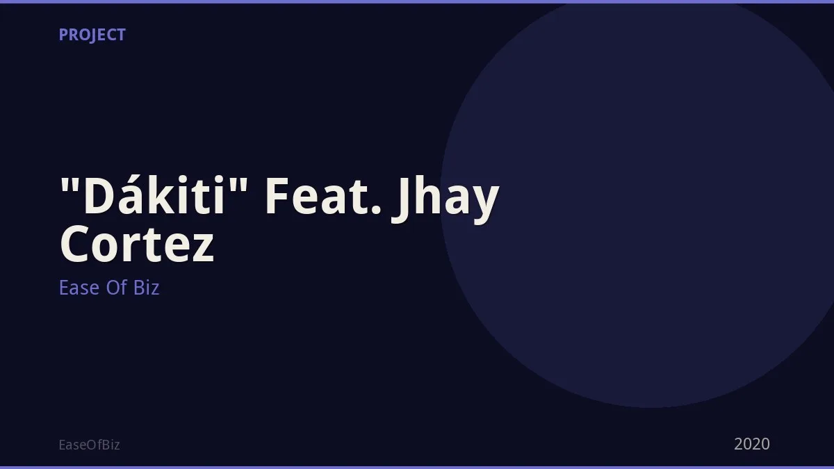 "Dákiti" Feat. Jhay Cortez