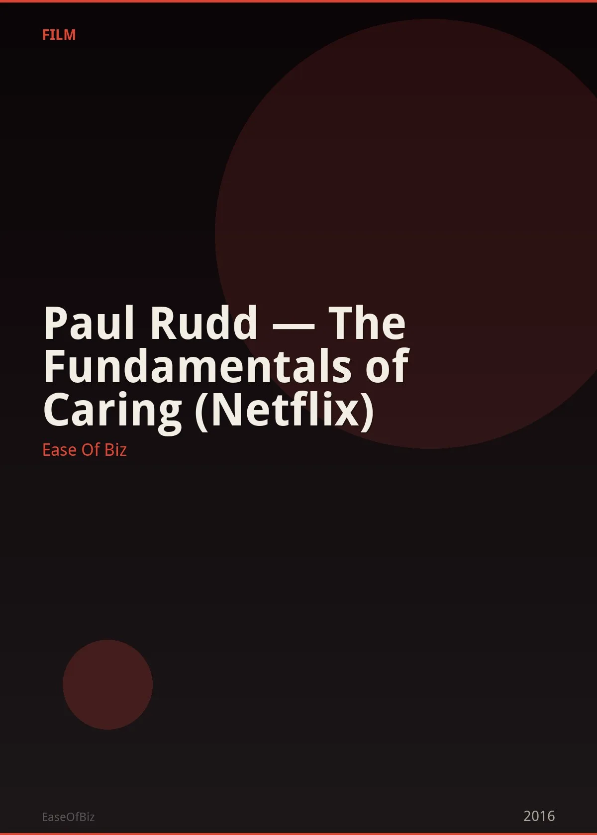 Paul Rudd — The Fundamentals of Caring (Netflix)