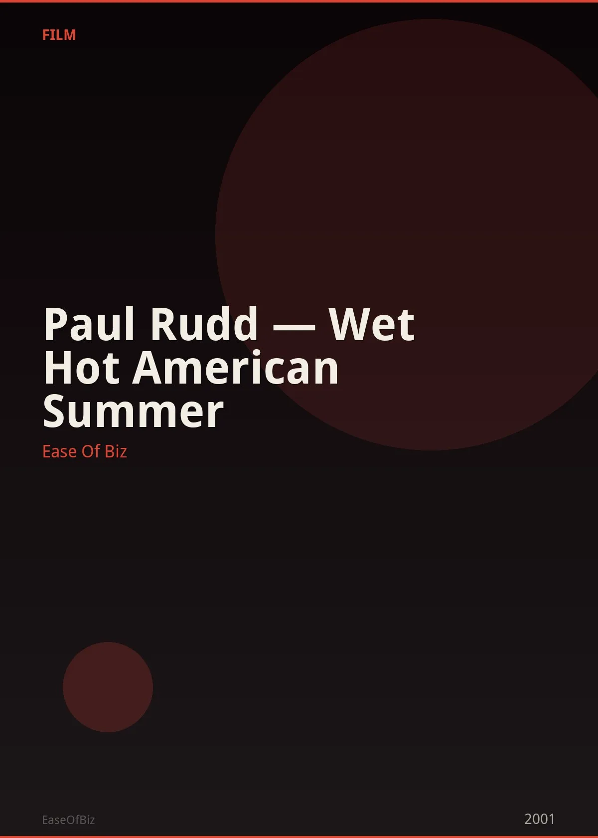 Paul Rudd — Wet Hot American Summer