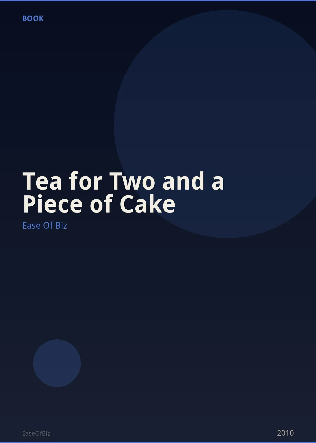 Tea for Two and a Piece of Cake