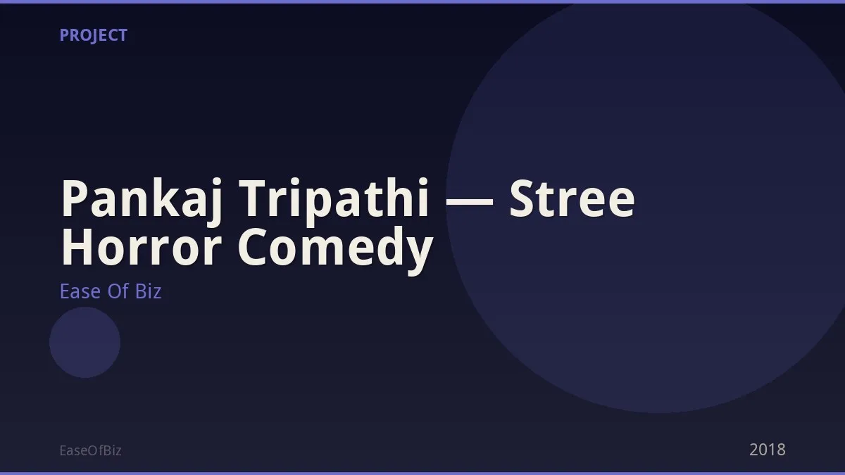 Pankaj Tripathi — Stree Horror Comedy