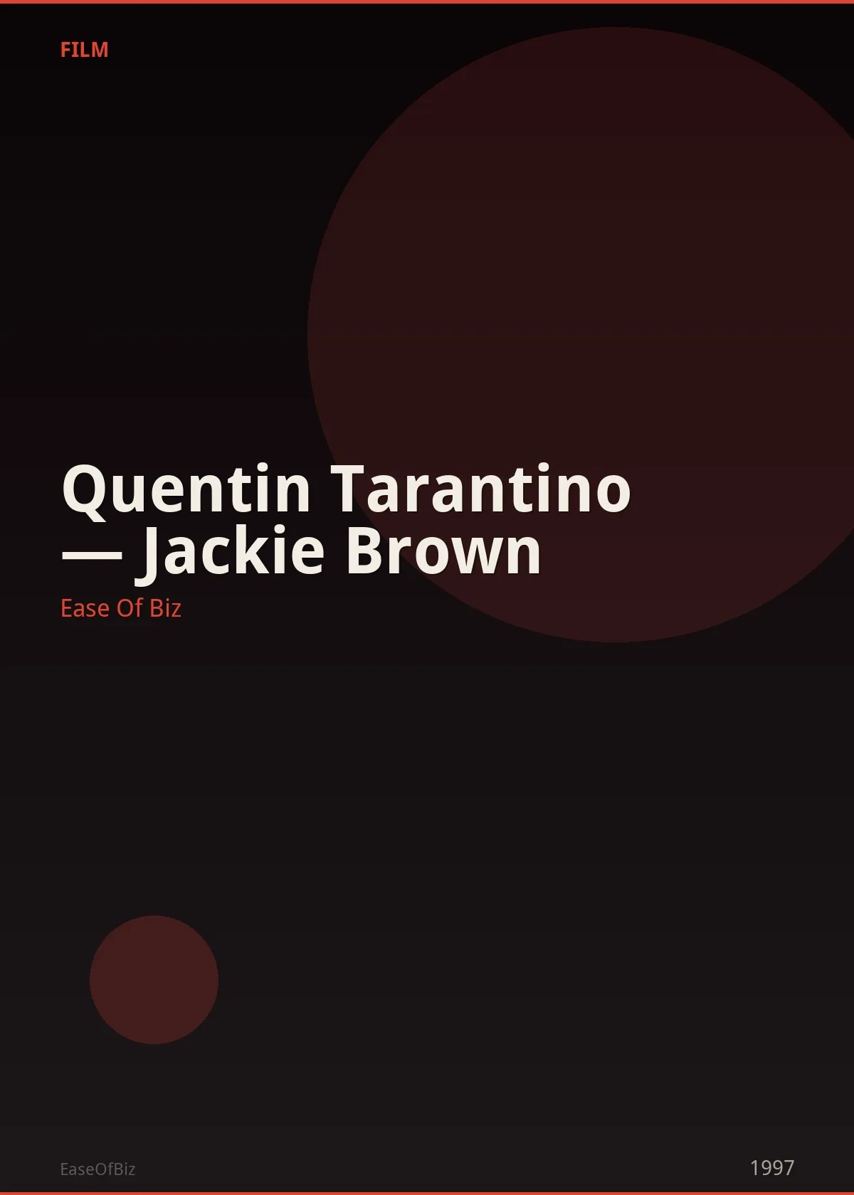 Quentin Tarantino — Jackie Brown