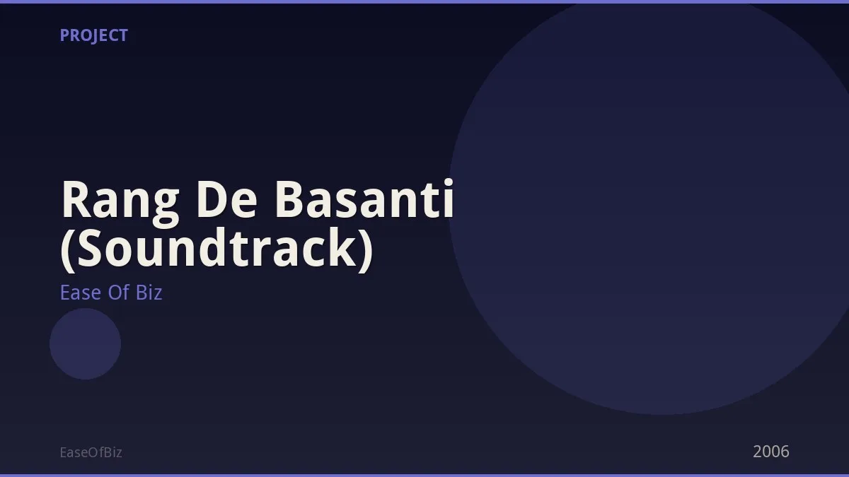 Rang De Basanti (Soundtrack)