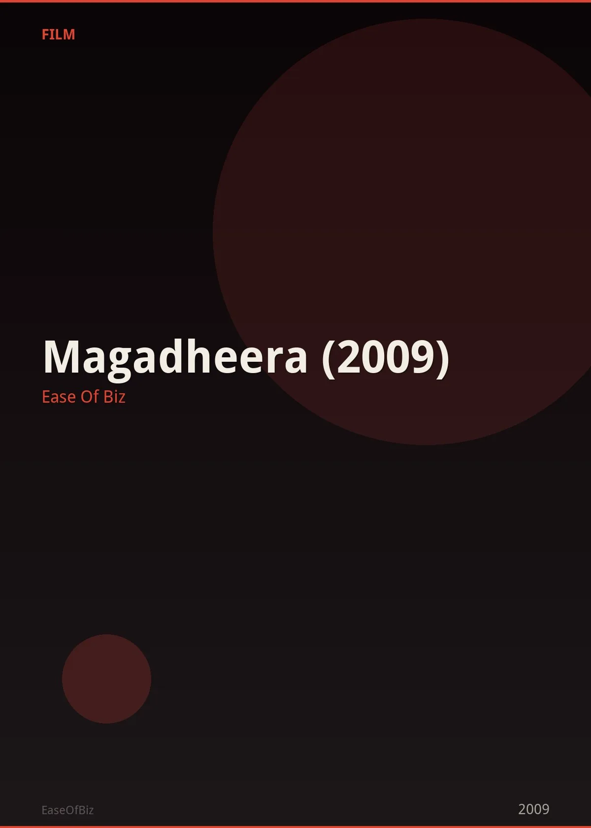 Magadheera (2009)