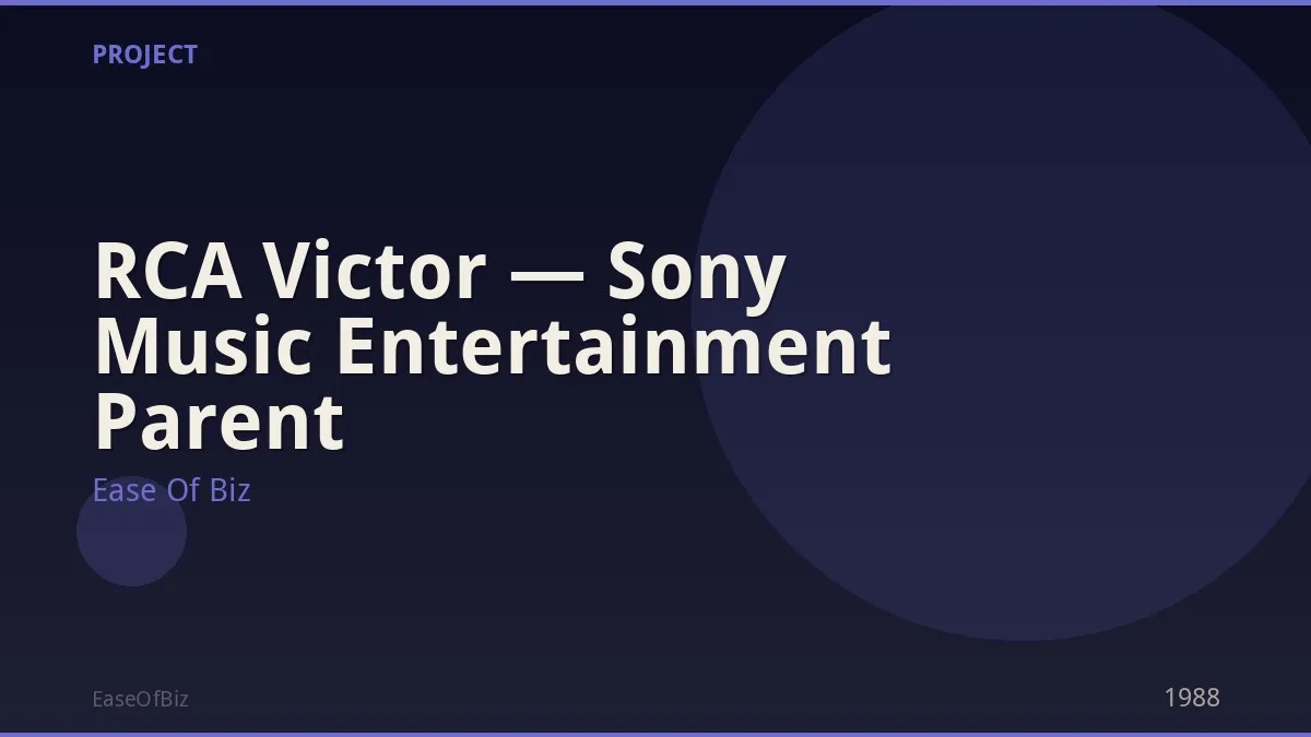 RCA Victor — Sony Music Entertainment Parent