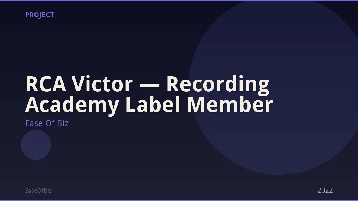 RCA Victor — Recording Academy Label Member