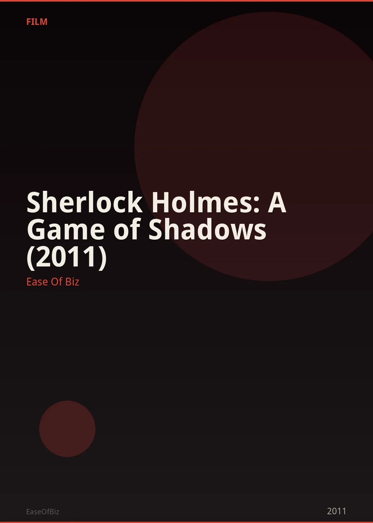 Sherlock Holmes: A Game of Shadows (2011)