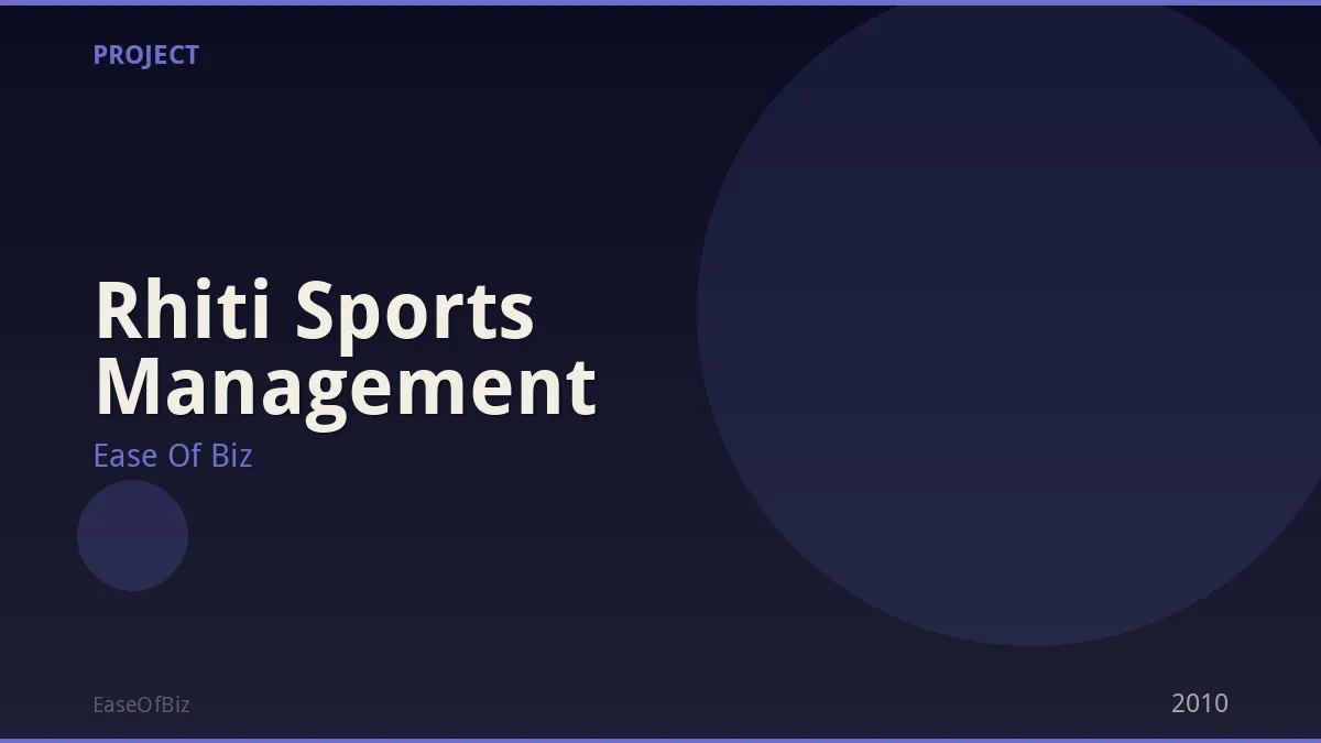 Rhiti Sports Management