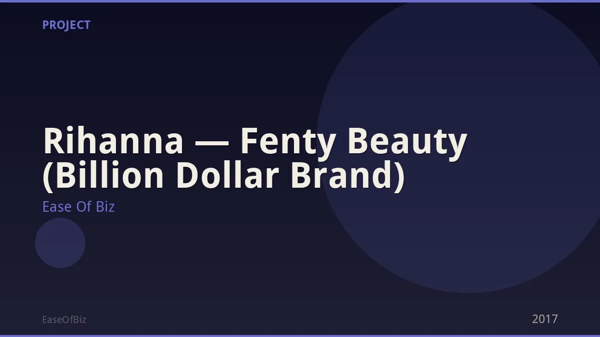 Rihanna — Fenty Beauty (Billion Dollar Brand)