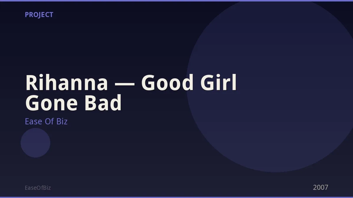 Rihanna — Good Girl Gone Bad