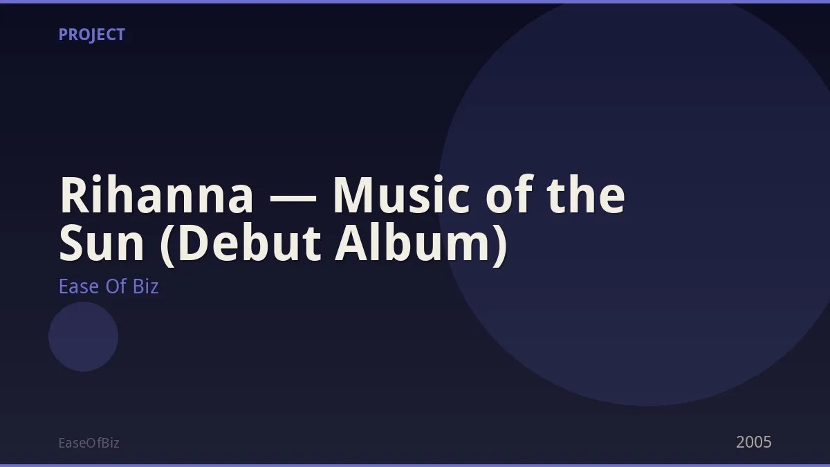 Rihanna — Music of the Sun (Debut Album)