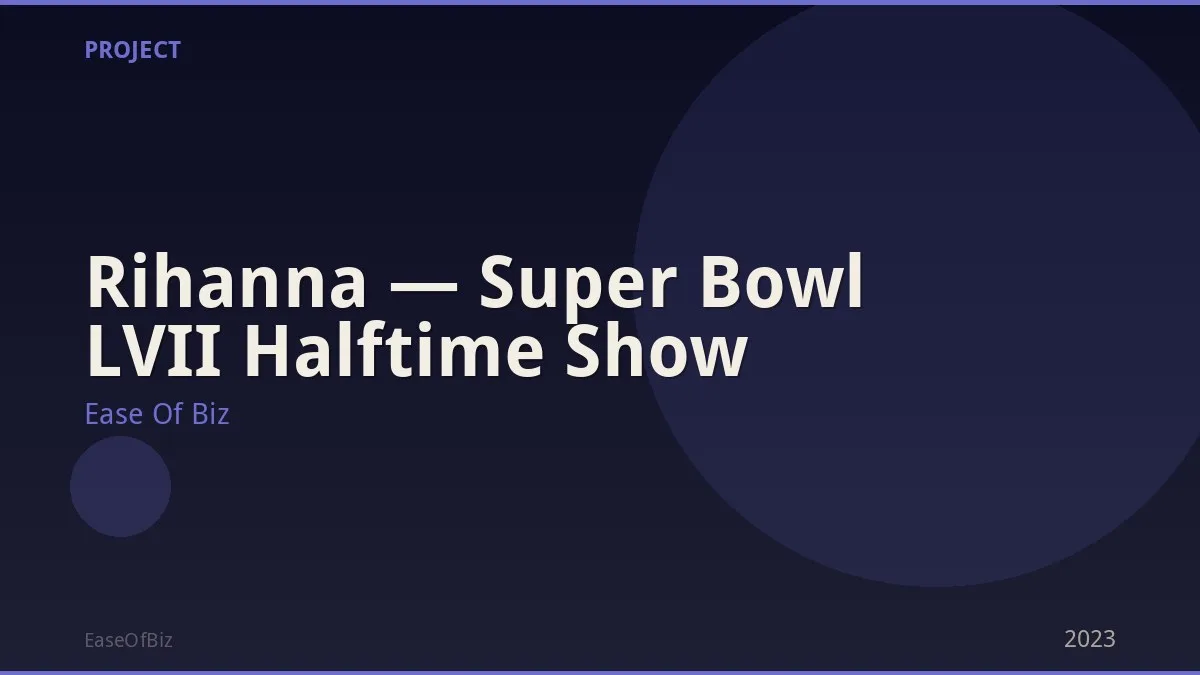Rihanna — Super Bowl LVII Halftime Show