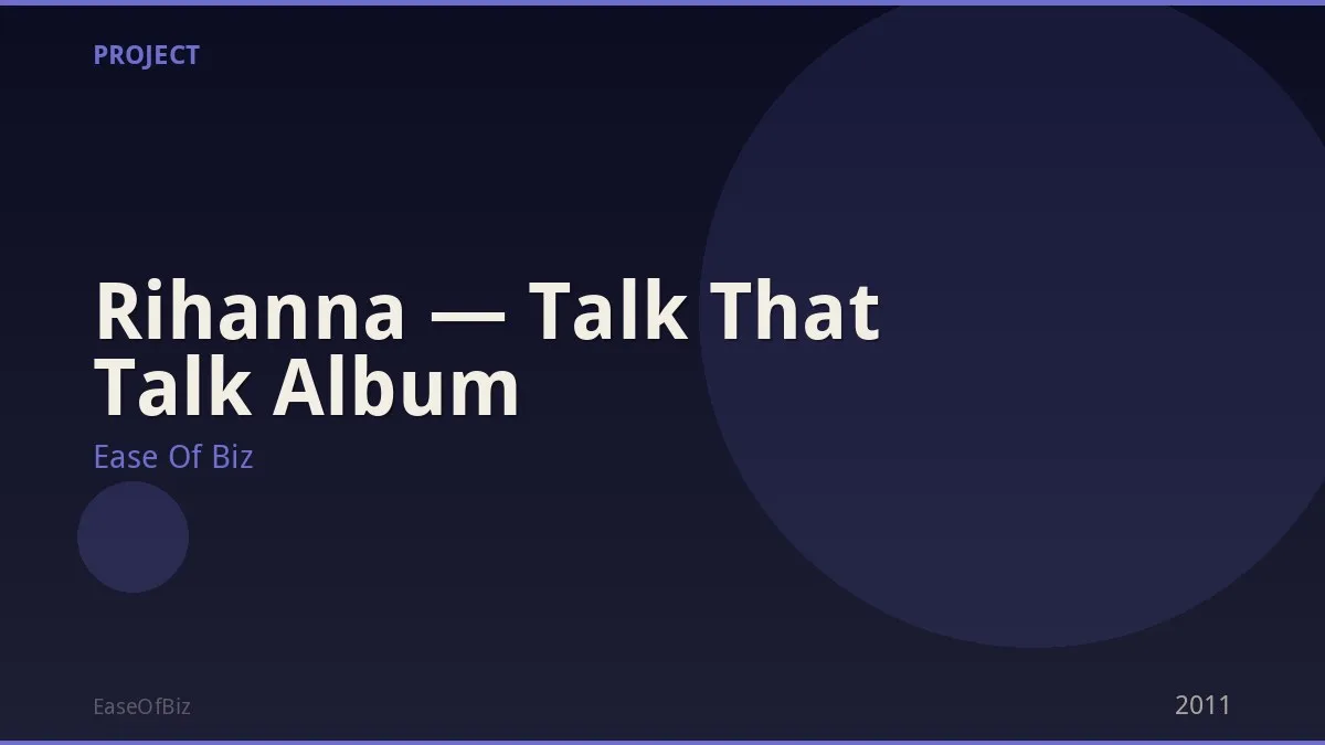 Rihanna — Talk That Talk Album