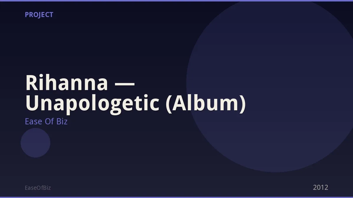 Rihanna — Unapologetic (Album)