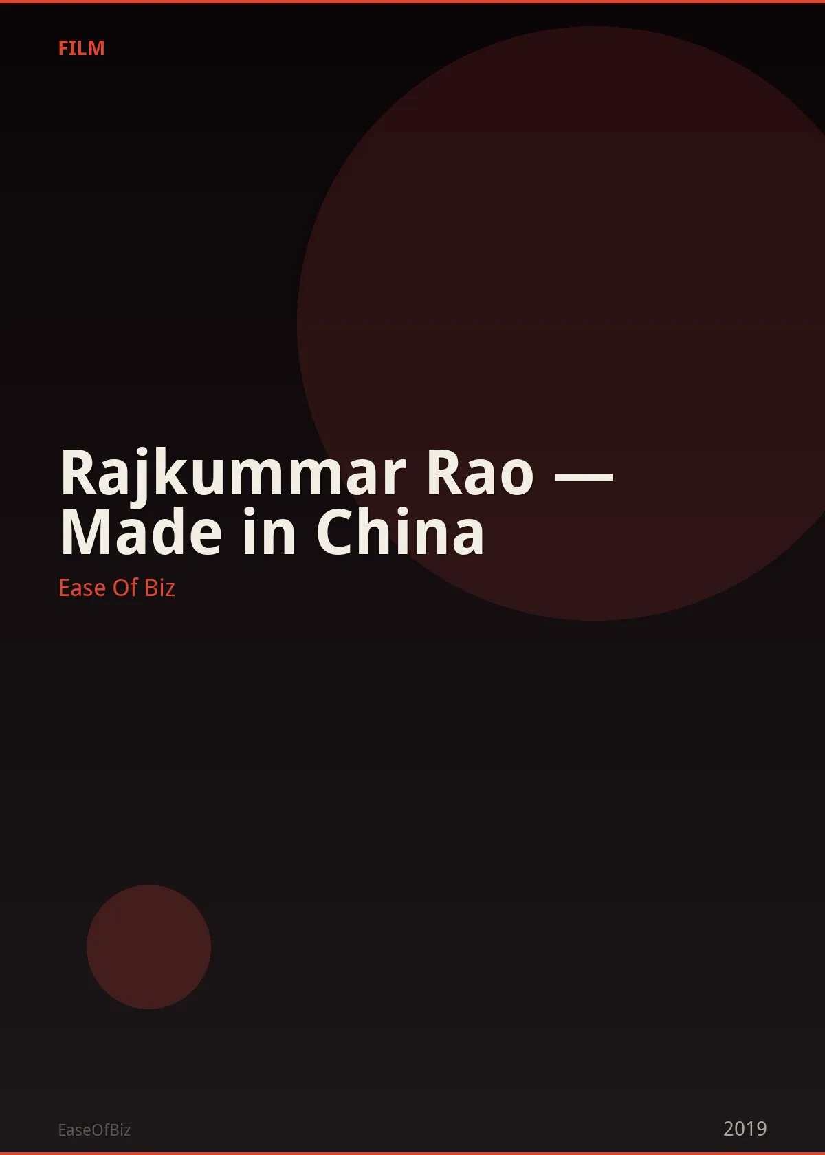 Rajkummar Rao — Made in China
