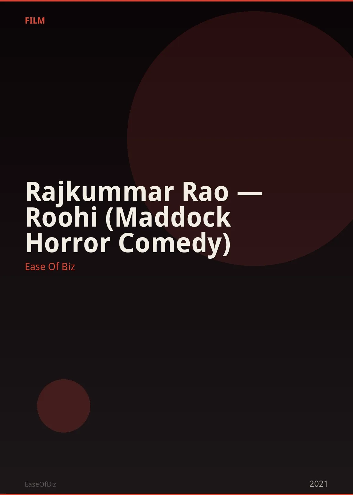 Rajkummar Rao — Roohi (Maddock Horror Comedy)