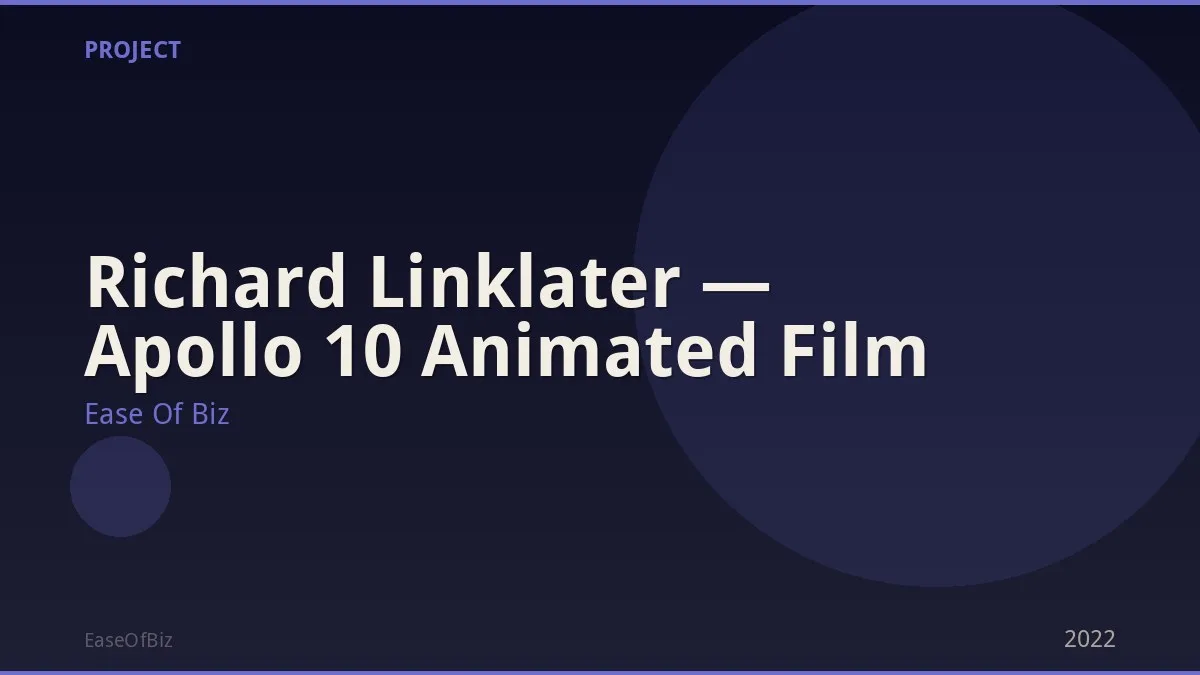 Richard Linklater — Apollo 10 Animated Film