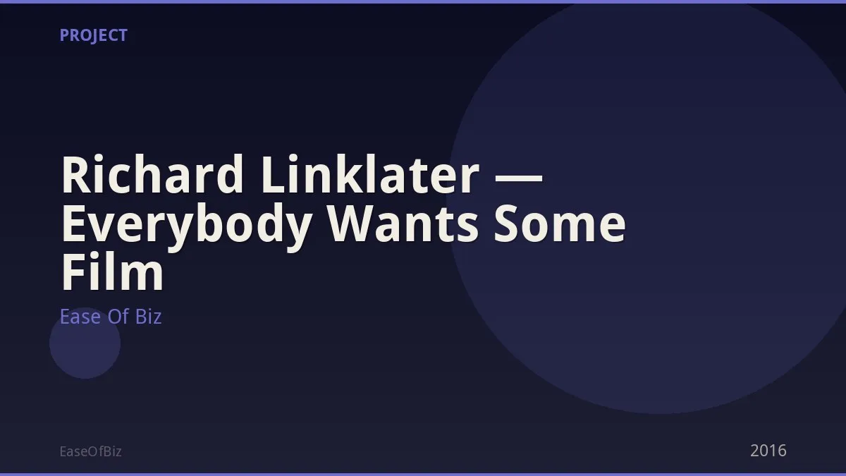 Richard Linklater — Everybody Wants Some Film
