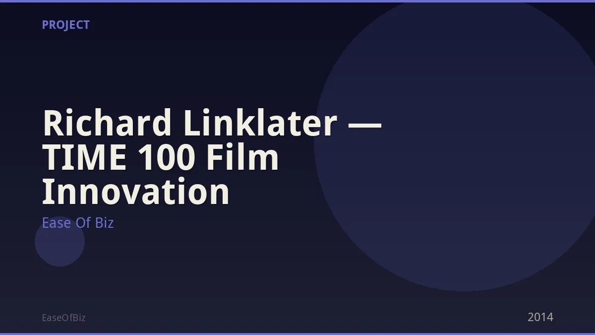 Richard Linklater — TIME 100 Film Innovation