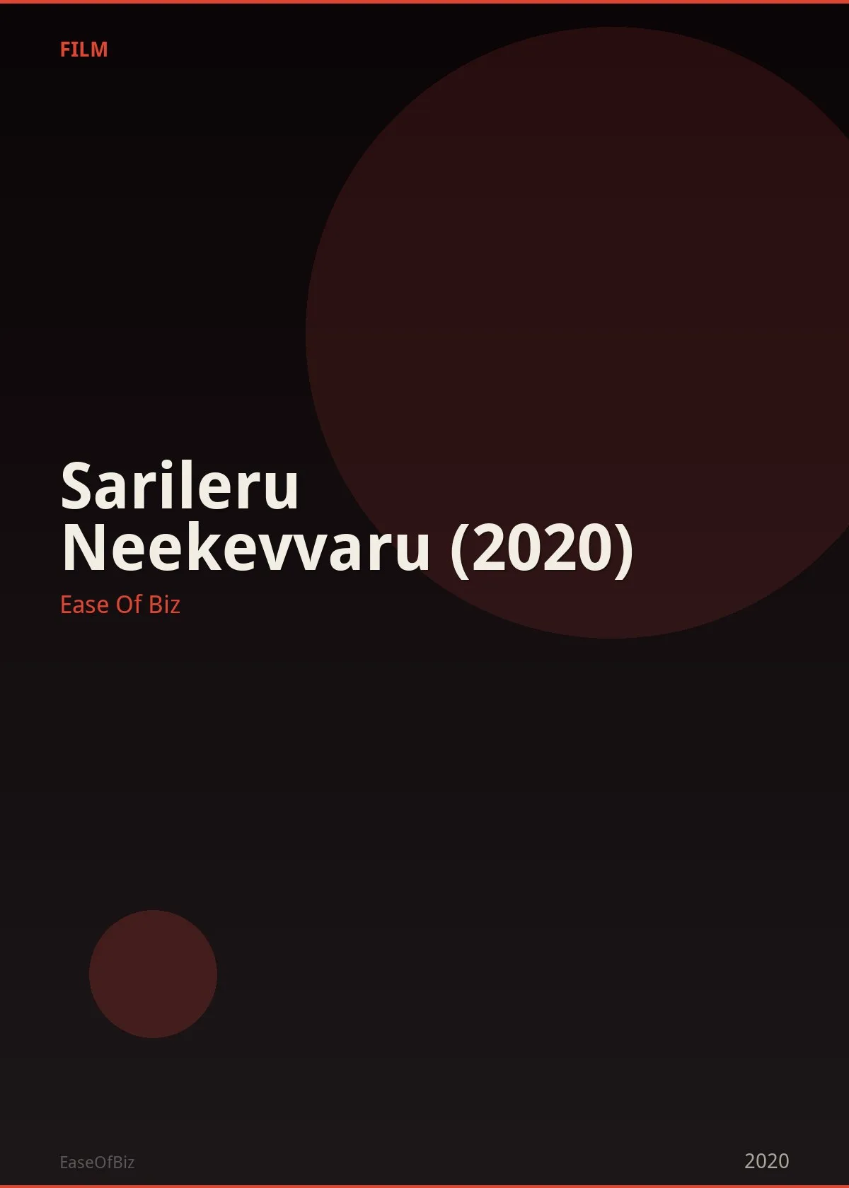 Sarileru Neekevvaru (2020)