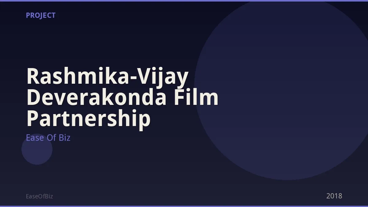 Rashmika-Vijay Deverakonda Film Partnership