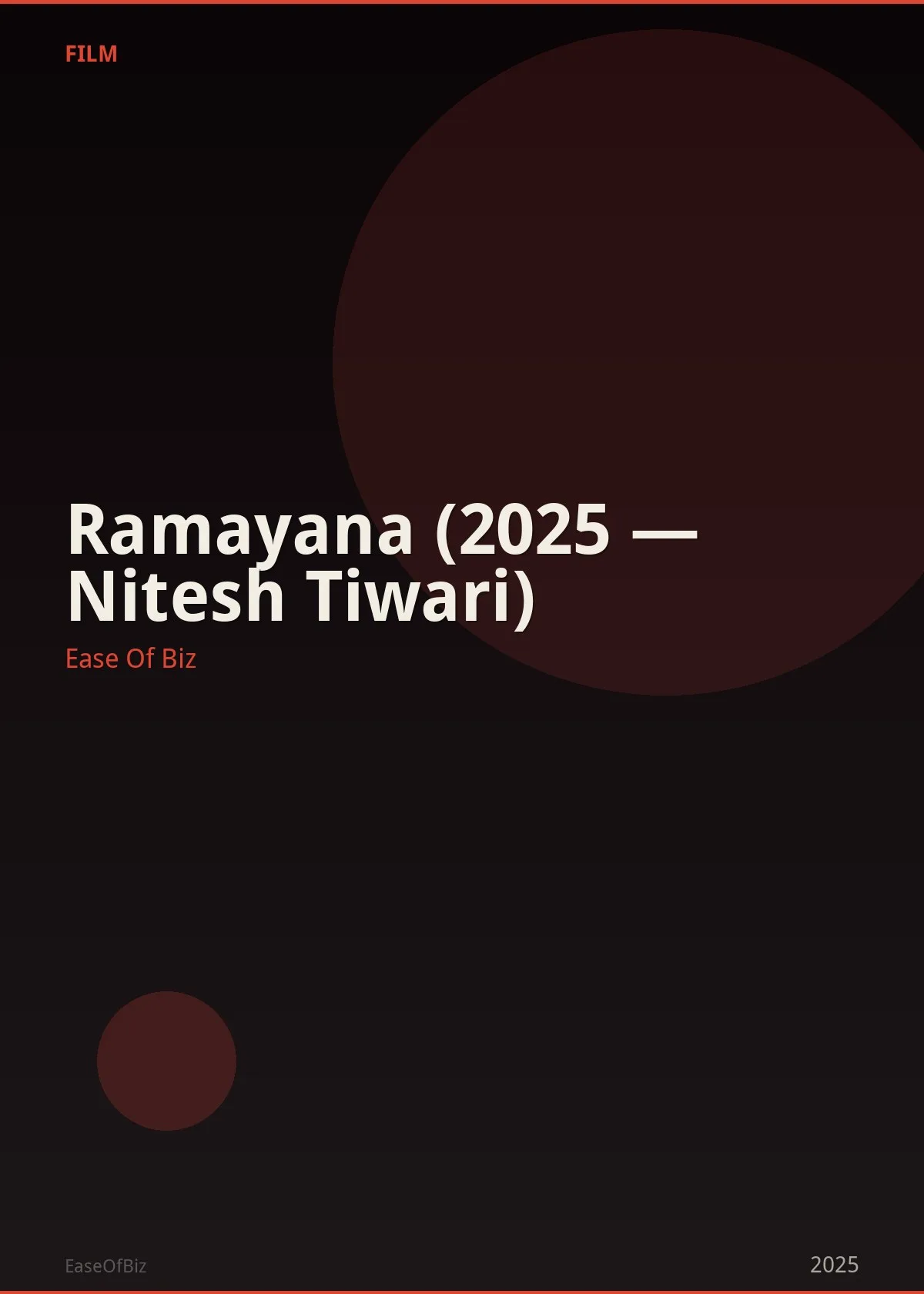 Ramayana (2025 — Nitesh Tiwari)