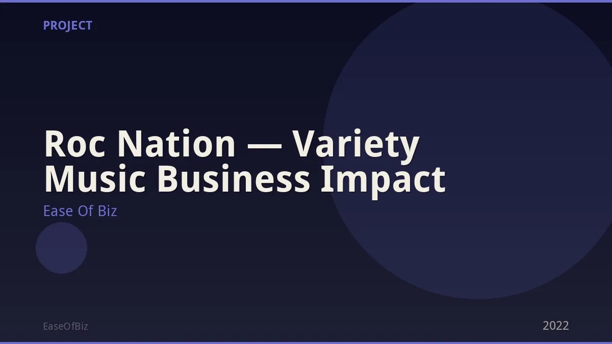 Roc Nation — Variety Music Business Impact