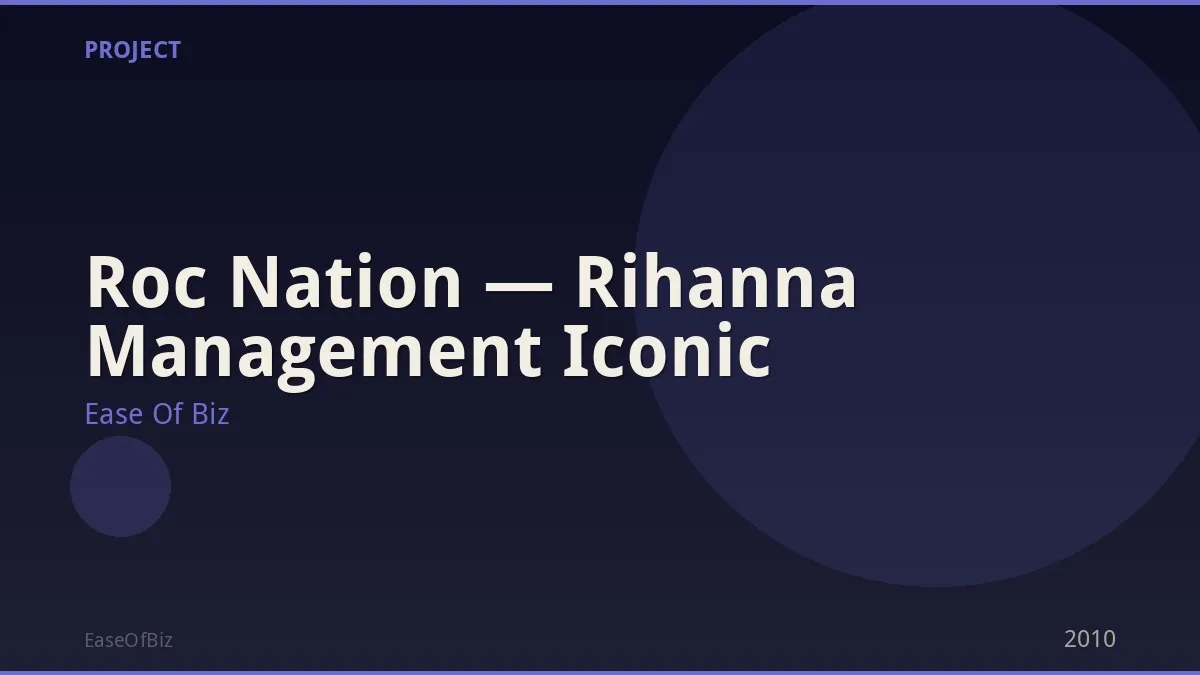 Roc Nation — Rihanna Management Iconic