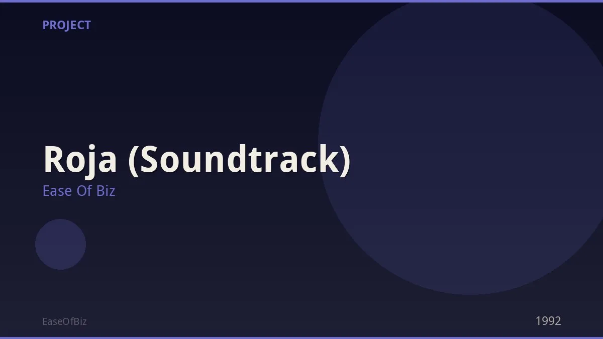 Roja (Soundtrack)
