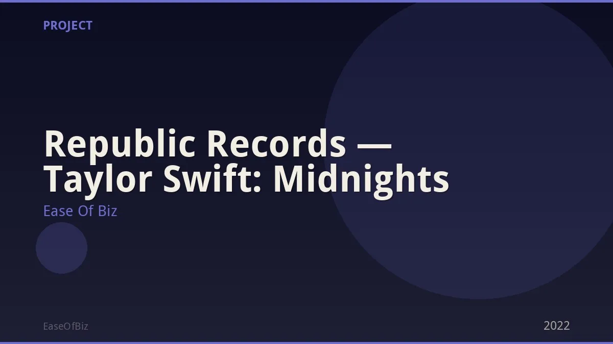 Republic Records — Taylor Swift: Midnights