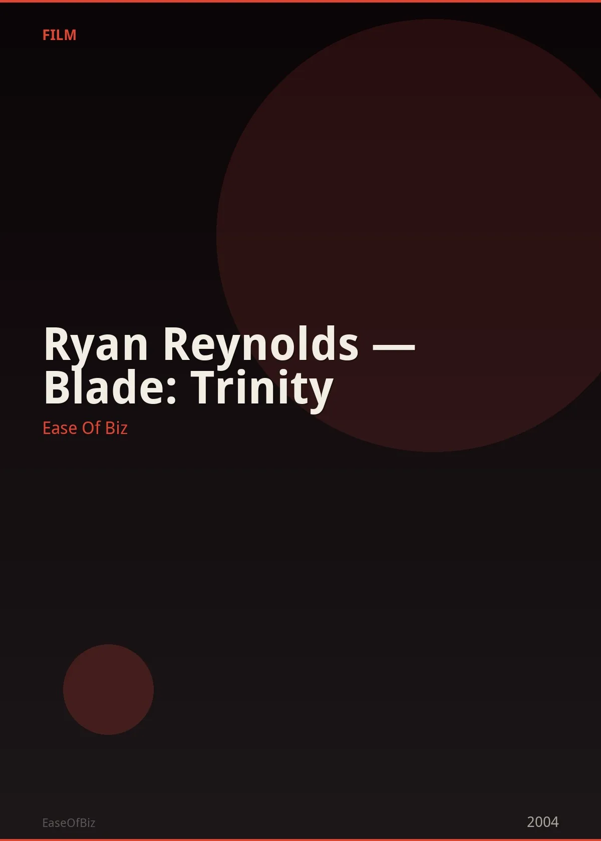 Ryan Reynolds — Blade: Trinity