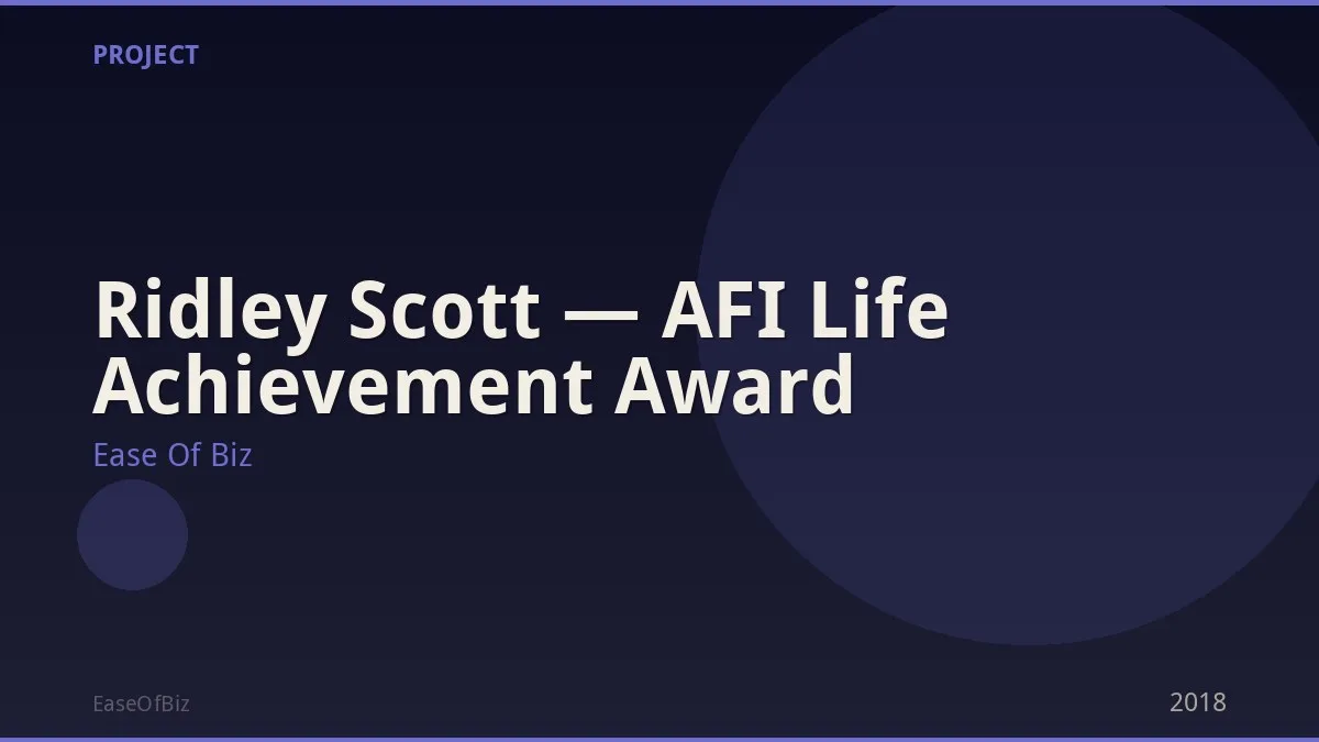 Ridley Scott — AFI Life Achievement Award