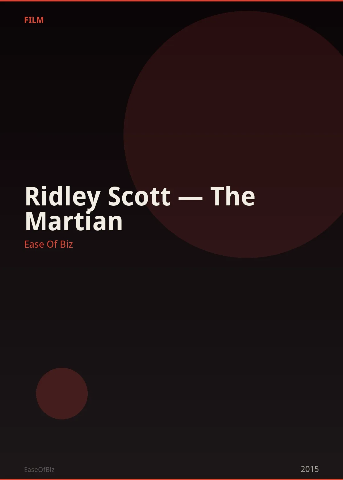Ridley Scott — The Martian