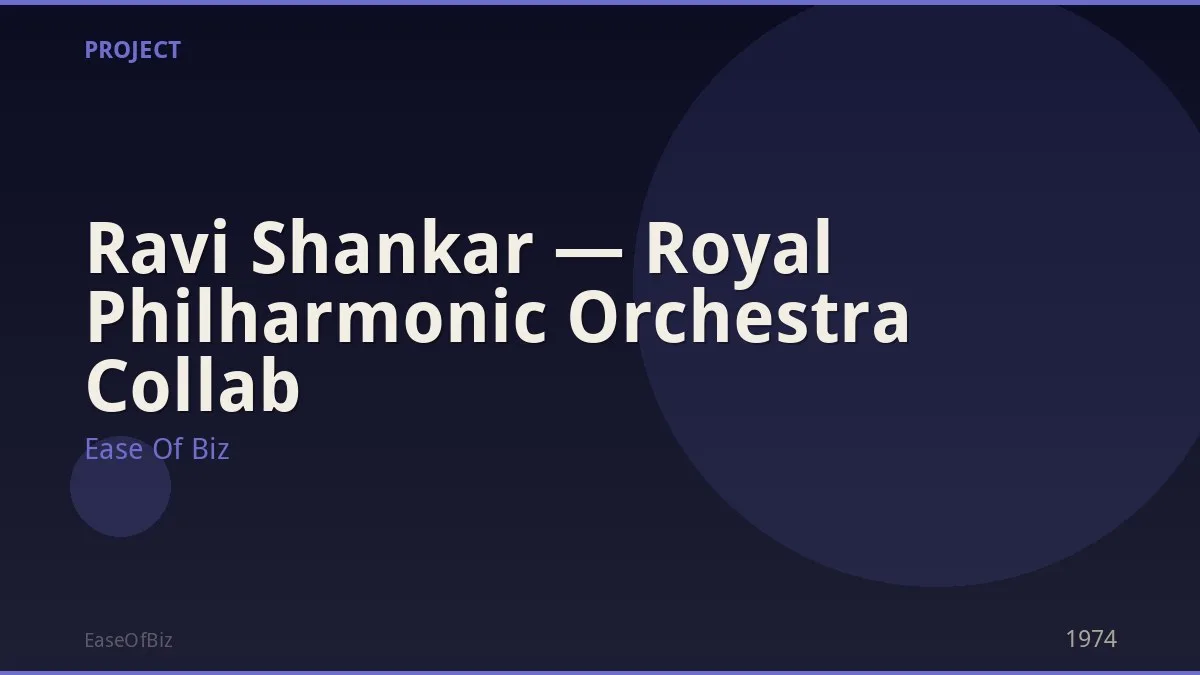 Ravi Shankar — Royal Philharmonic Orchestra Collab