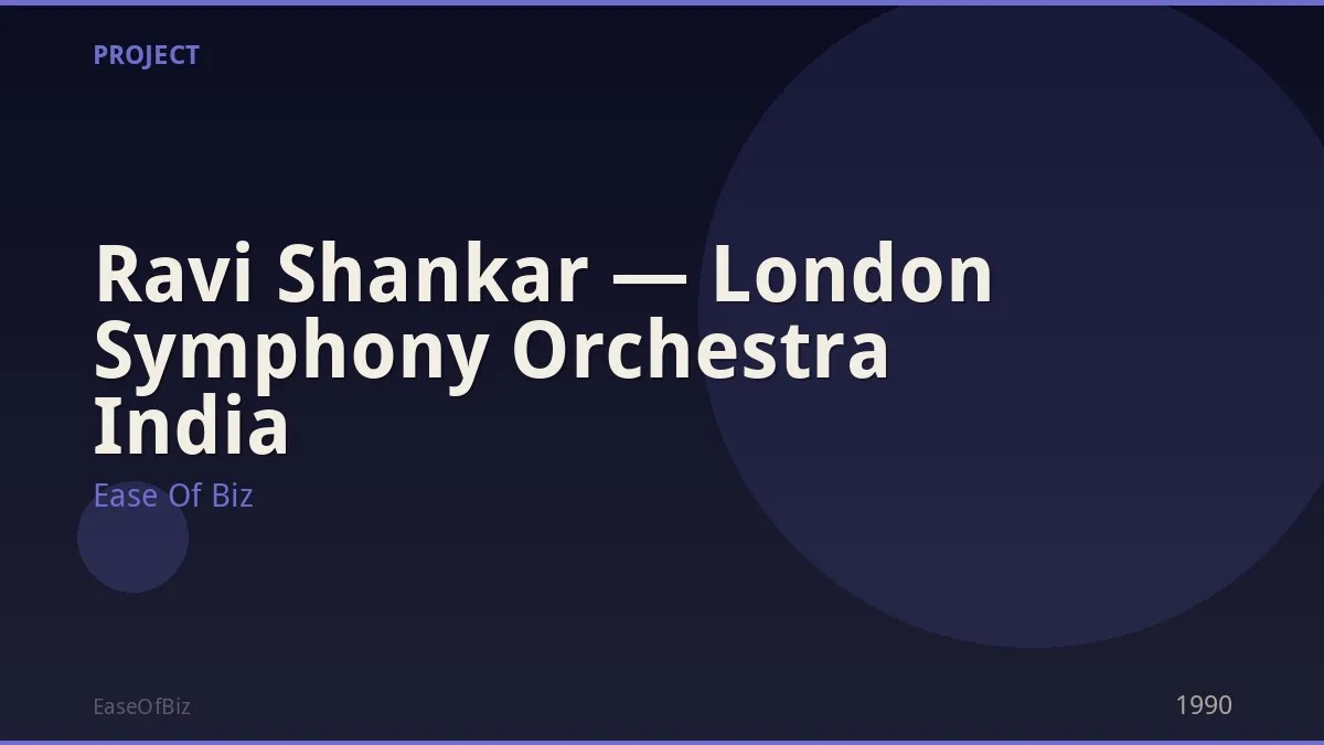Ravi Shankar — London Symphony Orchestra India