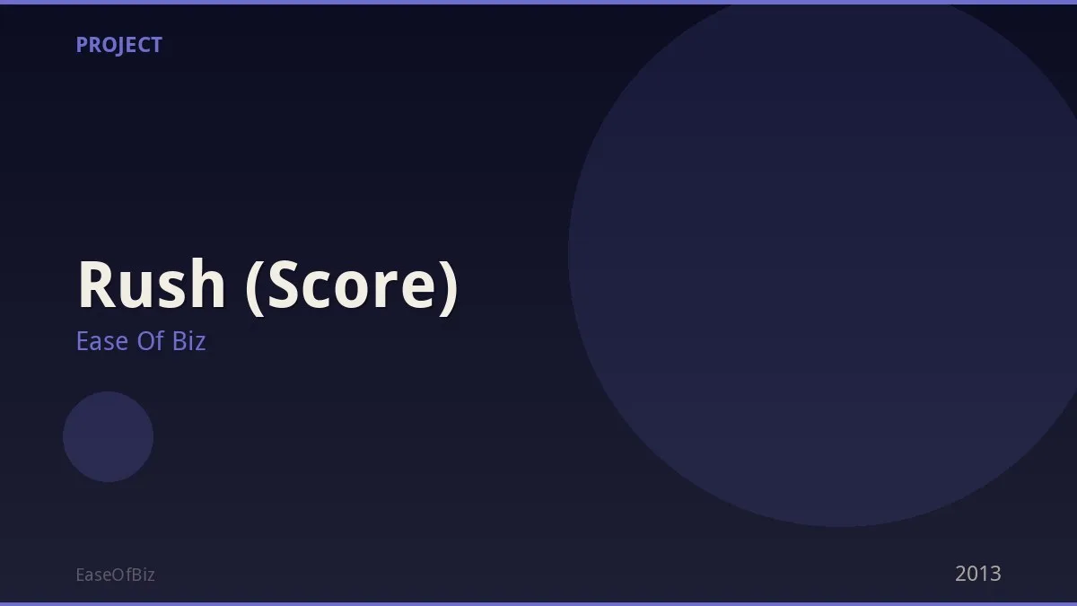 Rush (Score)