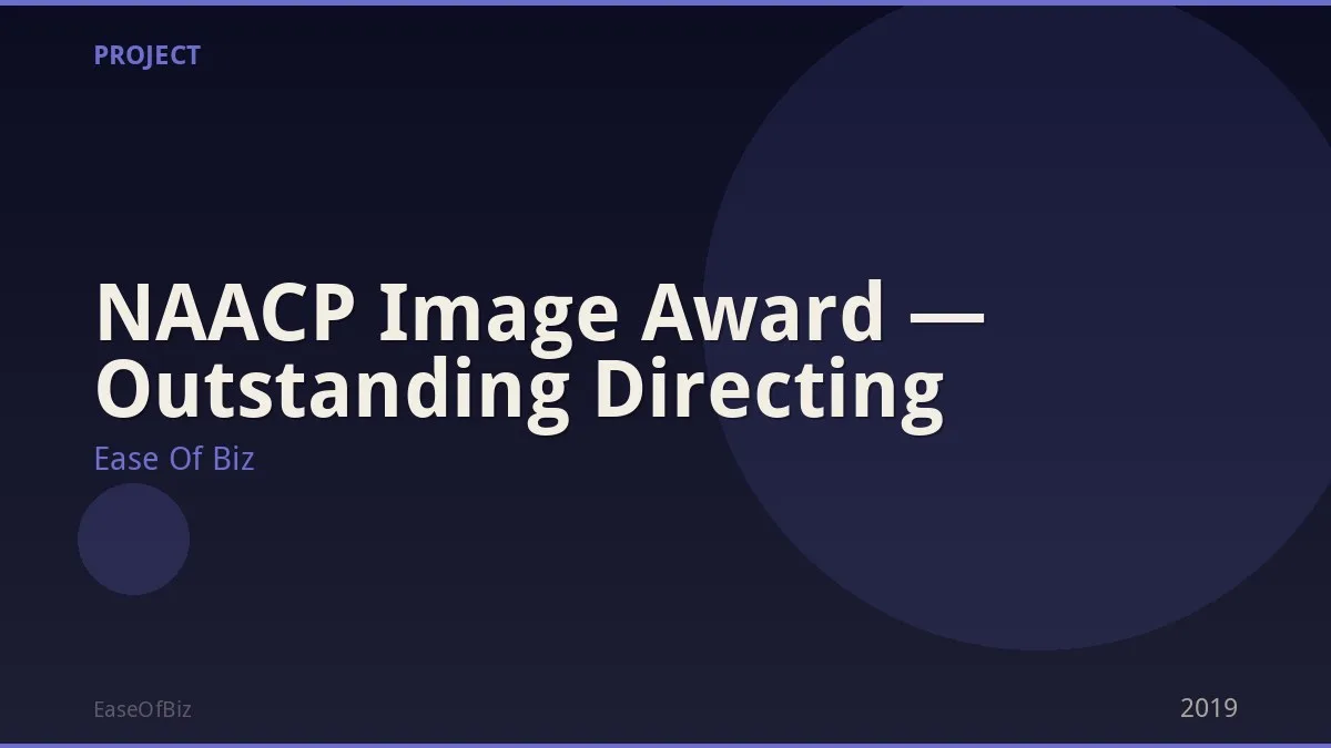 NAACP Image Award — Outstanding Directing
